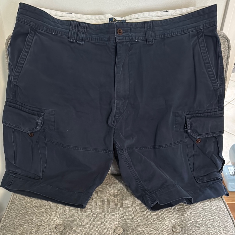 Polo by Ralph Lauren Blue Cargo Shorts Relaxed Fit